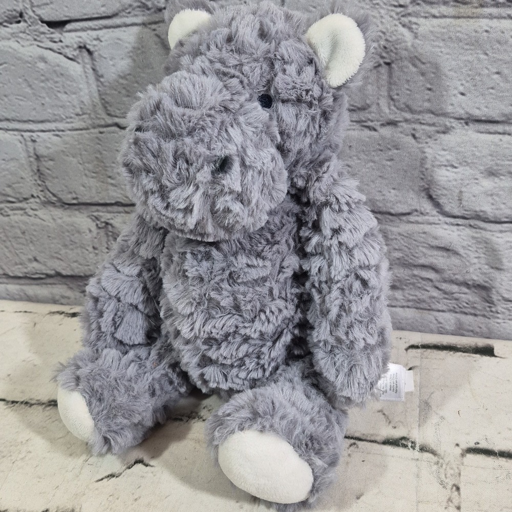 Carter's Just One You Gray Hippo Plush Stuffed‎ Animal Baby Toy Soft Lovey